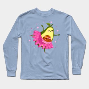 avocado mum dancing ballet Long Sleeve T-Shirt